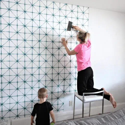 Wall paper fixing