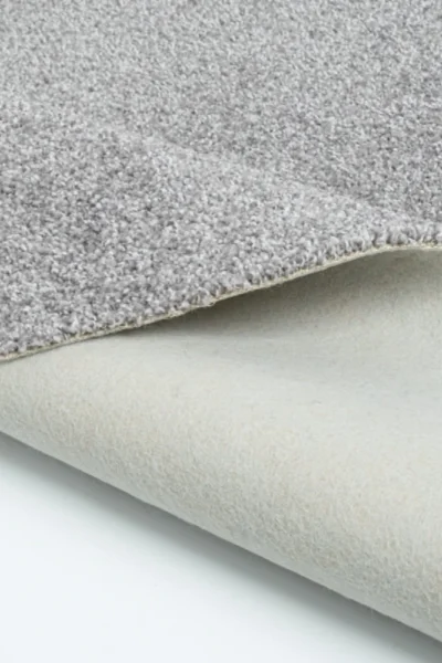 Feltback carpet tiles in silver grey