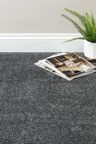 Rich grey Liberty Heathers carpet tiles