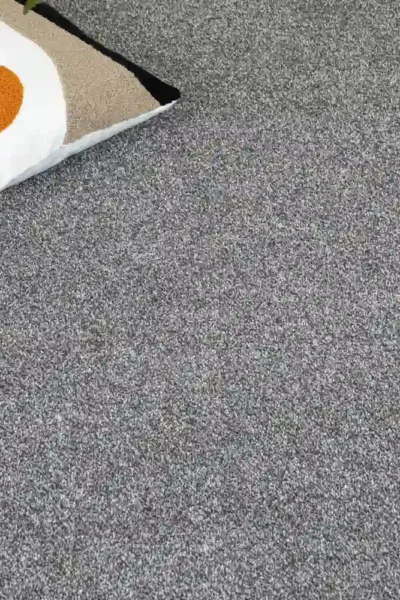 Grey Saxony Carpet Texture Close-up