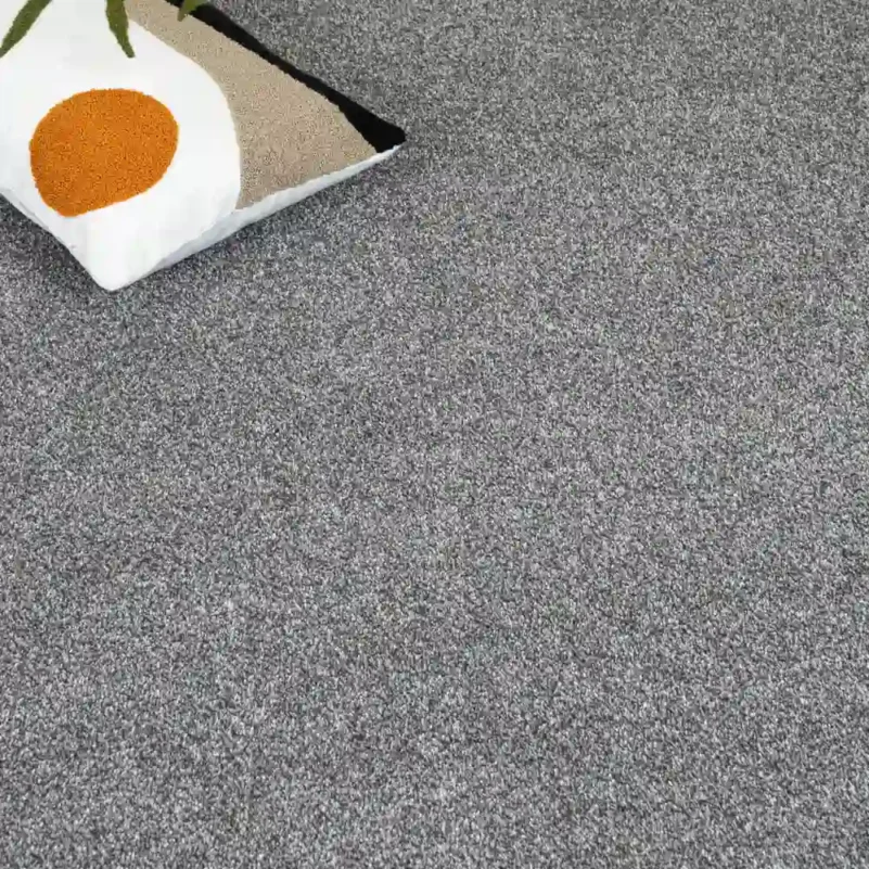 Grey Saxony Carpet Texture Close-up