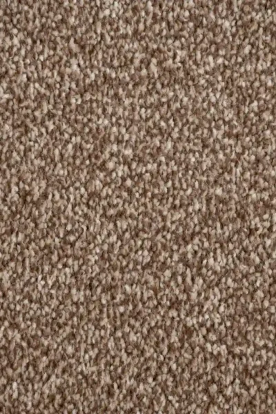 Luxury Saxony Carpet in Brown