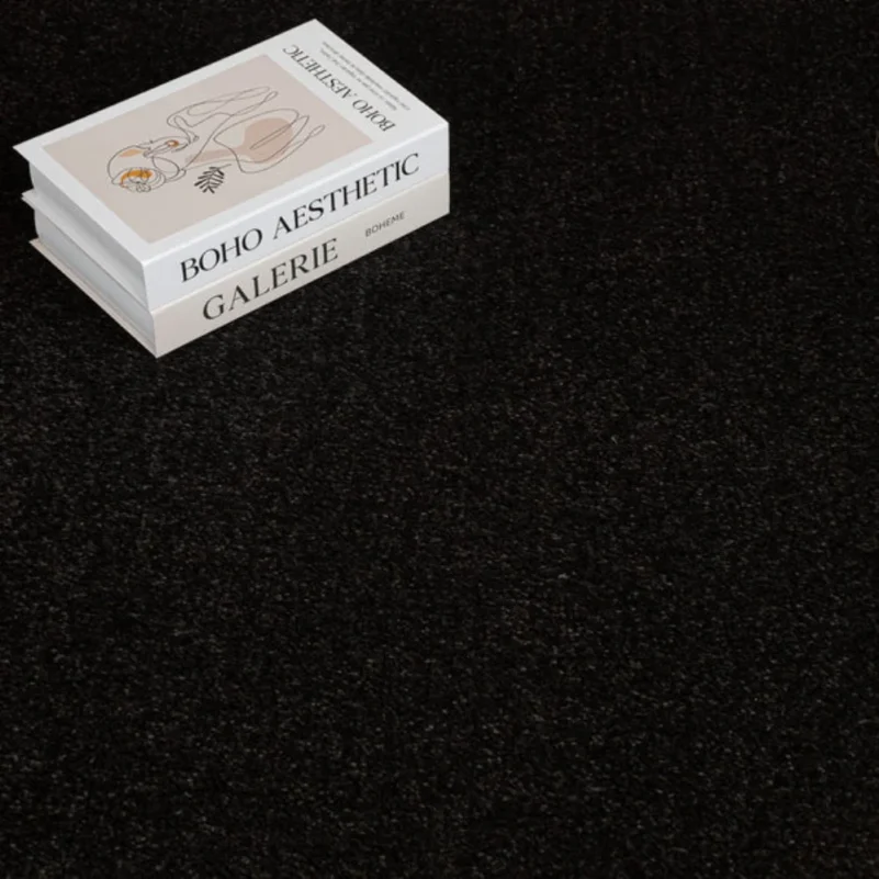 Carbon black Star Twist carpet tiles UAE