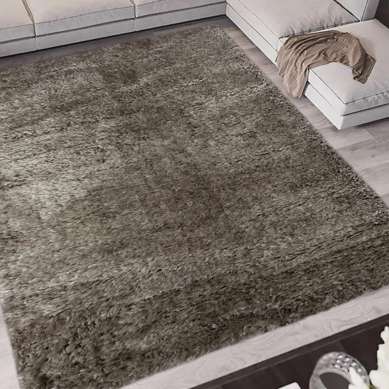 Mid Grey Aurora Supersoft Luxury Rug UAE