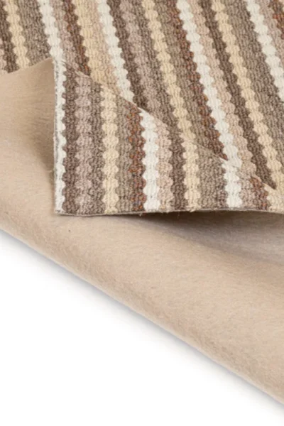 Beige Multi Stripe Loop Carpet image 4