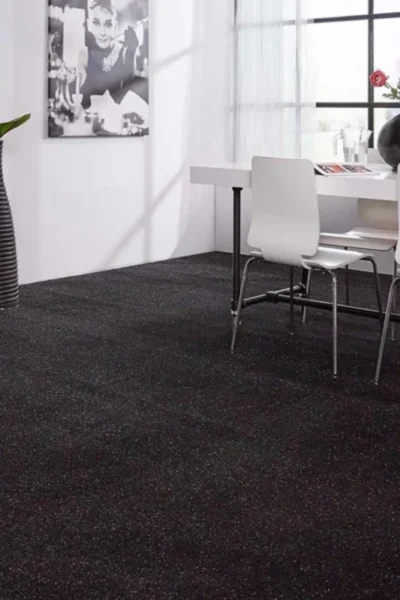 Black Glitter Twist Carpet