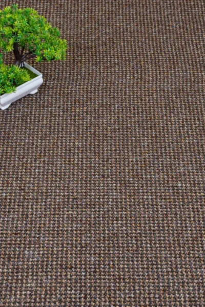 Brown Anthracite Hercules Loop Feltback Carpet