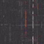 Charcoal Carpet Tile with Orange Accents