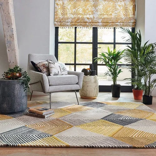 Modern custom area rug Dubai