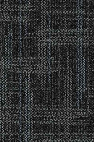 Dark Graphite Grid Carpet Tile image 1
