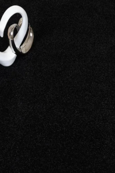 Ebony Black Moxie Saxony Carpet