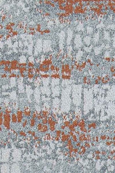 Grey and Rust Pattern Carpet Tile image 1