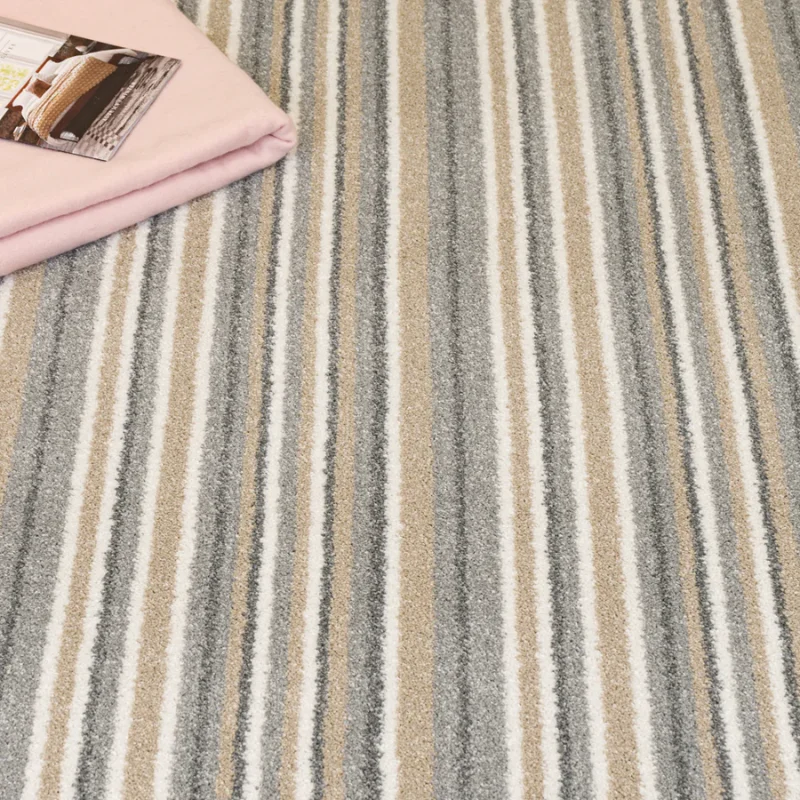 Light Stripe Keswick Twist Carpet
