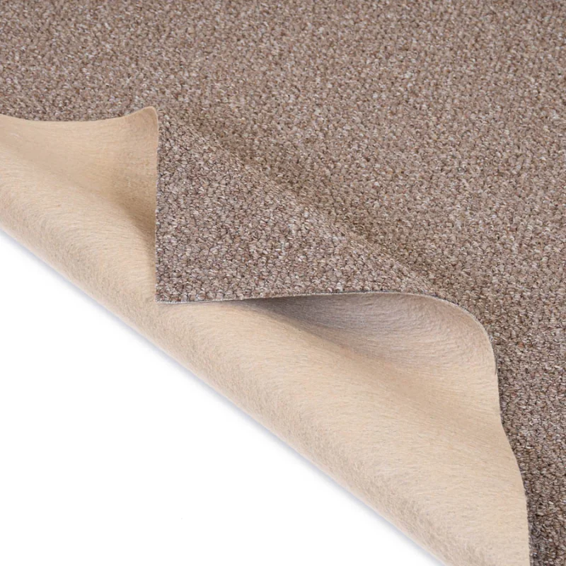 Soft oak shade looped carpet