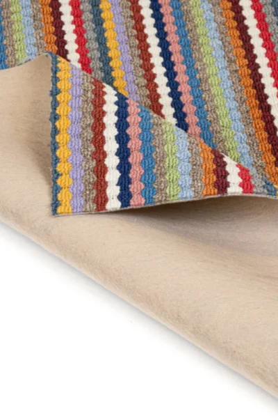 Rainbow Multi Stripe Loop Carpet image 4