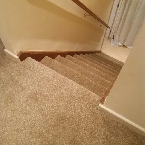 beige stair carpet​