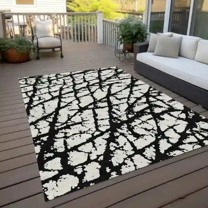 Abstract Contemporary Outdoor Rug
