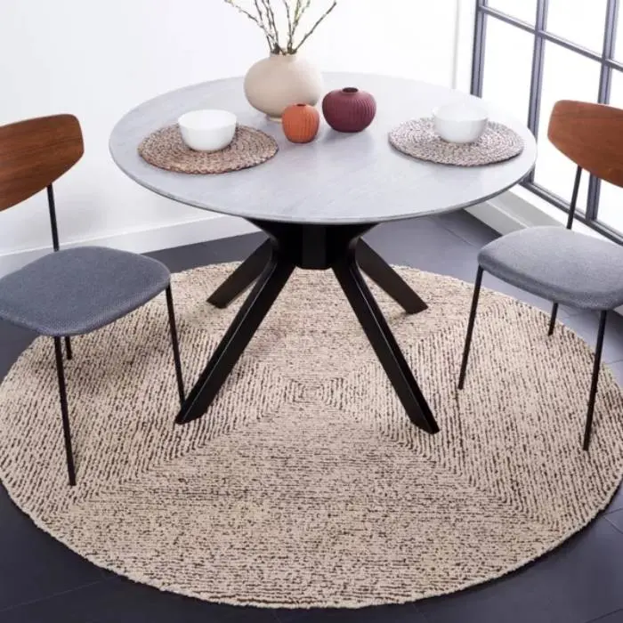 Abstract Handmade Round Rug