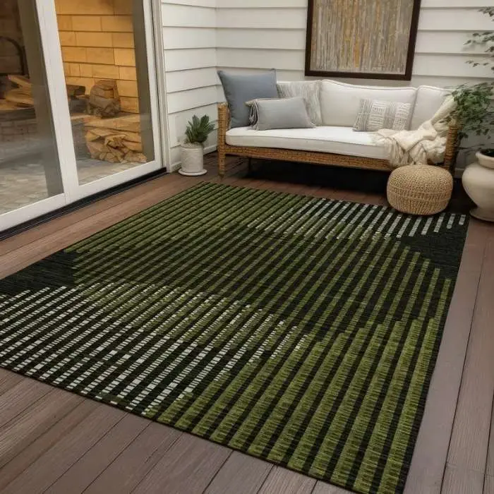 Abstract Stripe Outdoor Rug