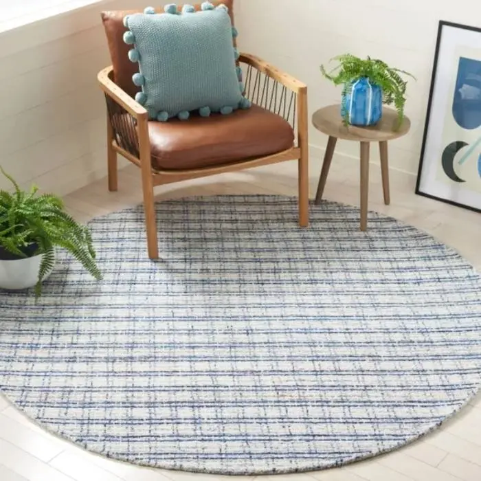 Abstract Tufted Round Rug