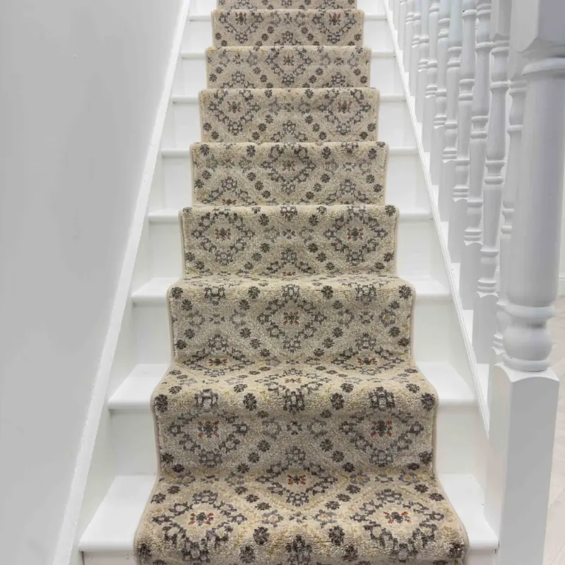 Alabaster Latte Stair Runner