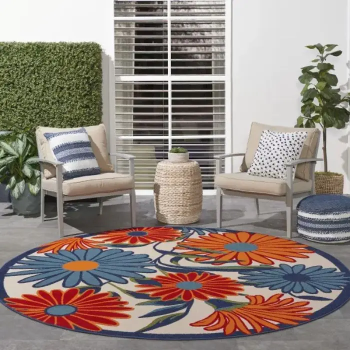 Aloha Daisy Round Rug