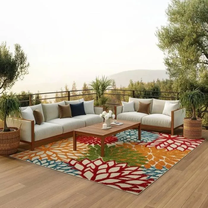 Aloha Floral Outdoor Rug
