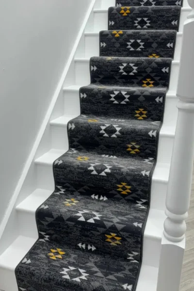 Andes Grey Stair Runner image 2