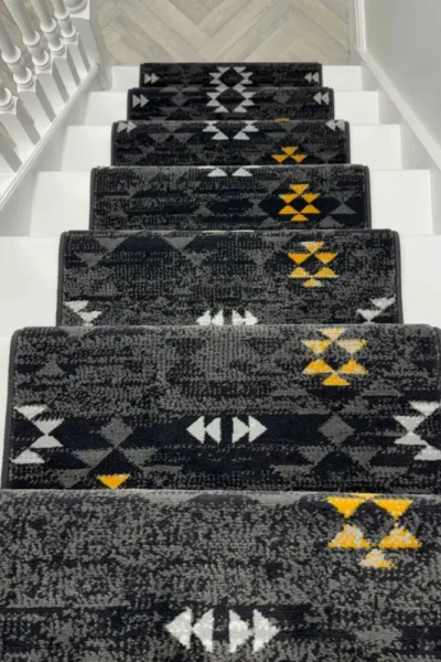 Andes Grey Stair Runner image 3