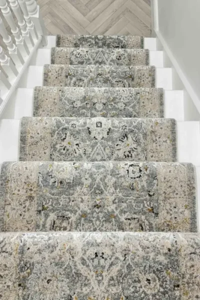 Annalise BlueBeige Stair Runner image 3