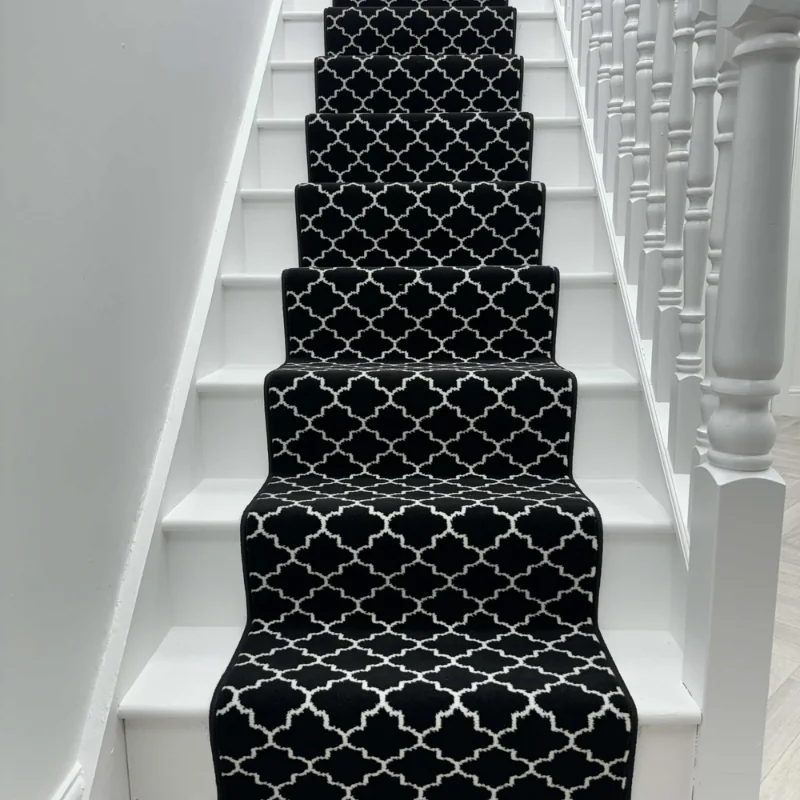 Avanti Black Stair Runner