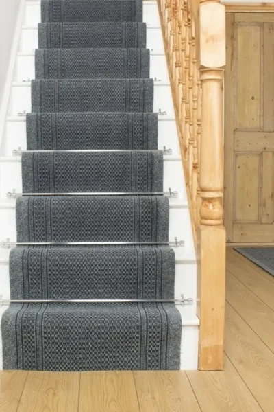 Aztec Grey Stair Runner