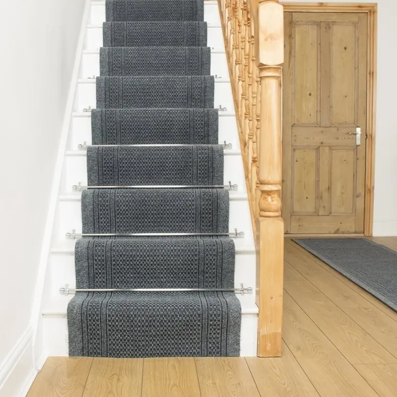 Aztec Grey Stair Runner