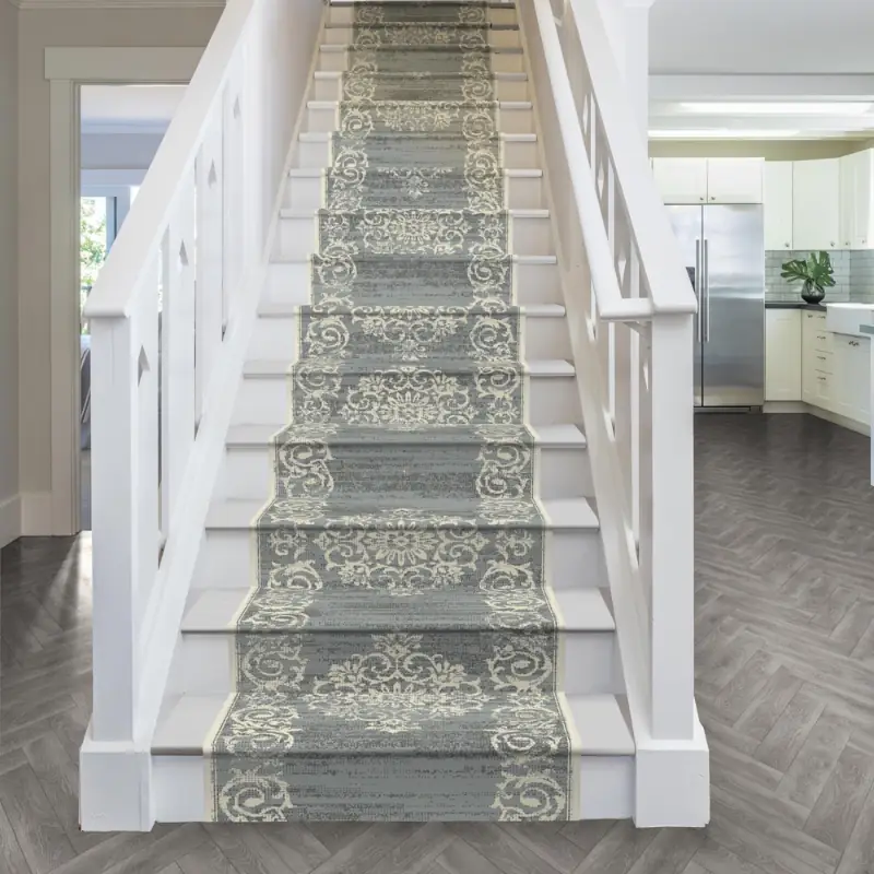 Bayeux Grey Stair Runner