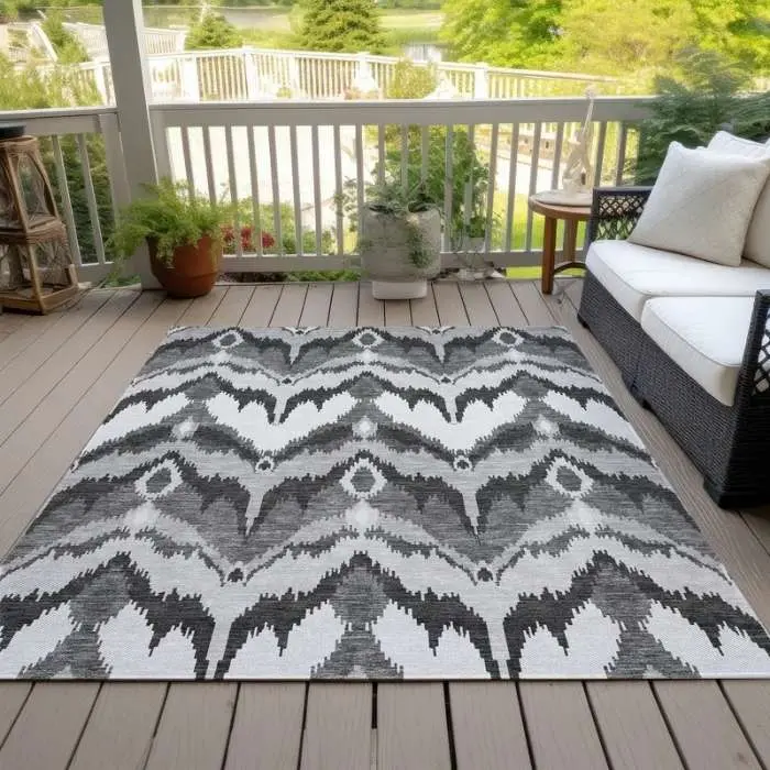 Boho Ikat Outdoor Rug