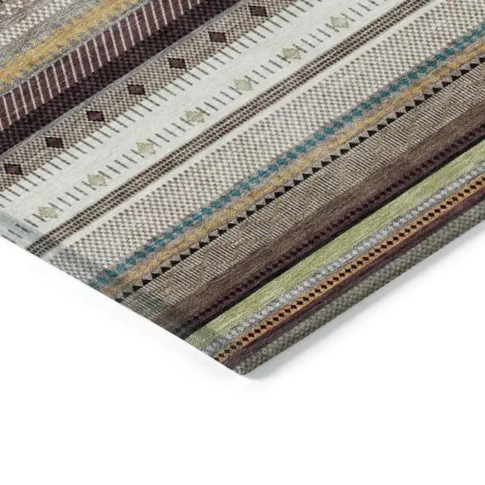 Boho Stripes Outdoor Rug img 2