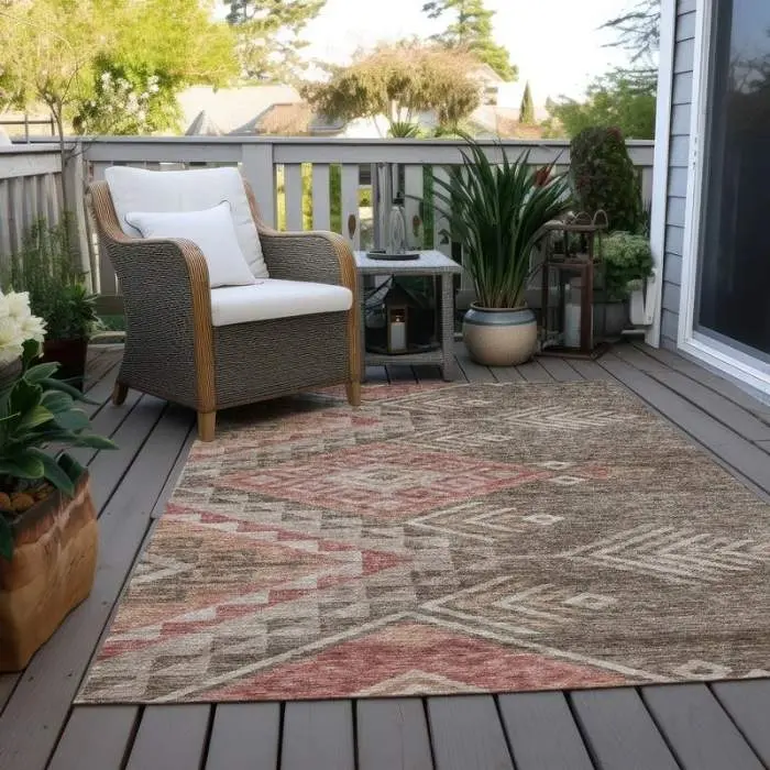 Boho Tribal Outdoor Rug img 1