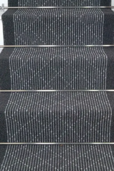 Boulevard Black Stair Runner
