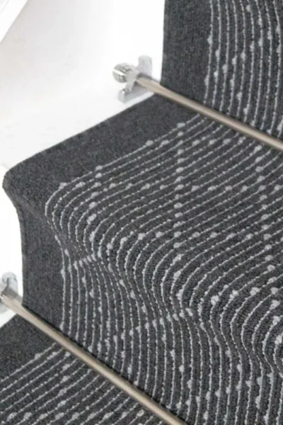 Boulevard Black Stair Runner image 2