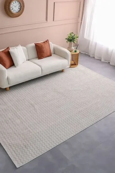 Carel Textured Solid Rug img 3