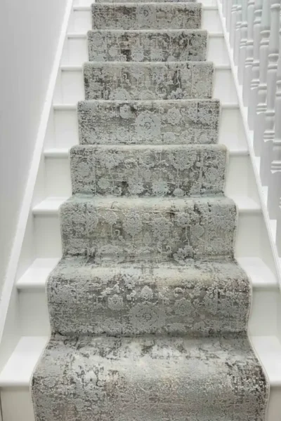 Castilla Cream Silver Stair Runner
