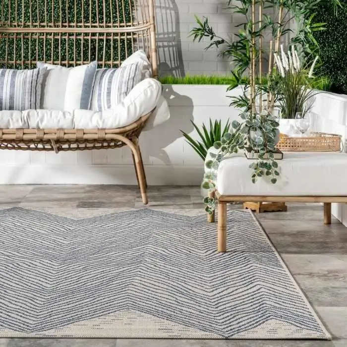 Chevron Vance Outdoor Rug img 1