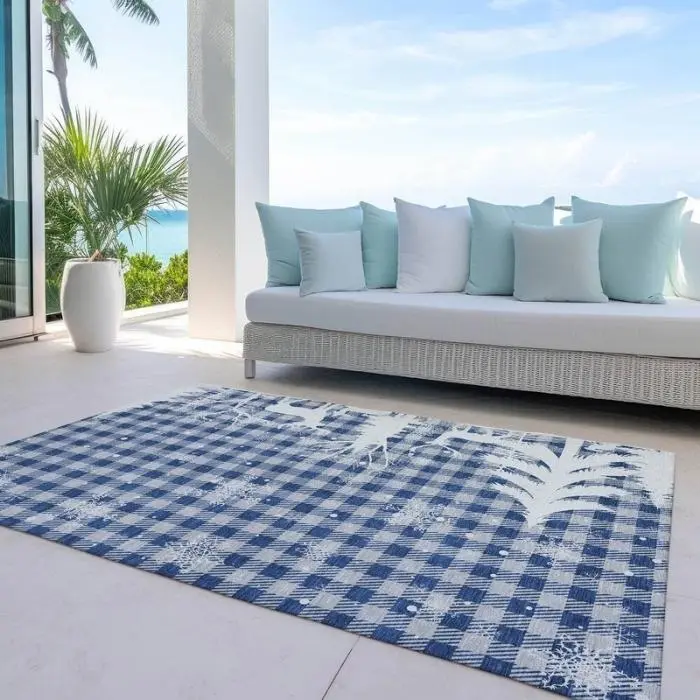 Christmas Plaid Outdoor Rug