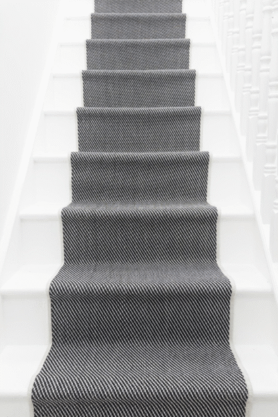 Coastal Black Stair Runner