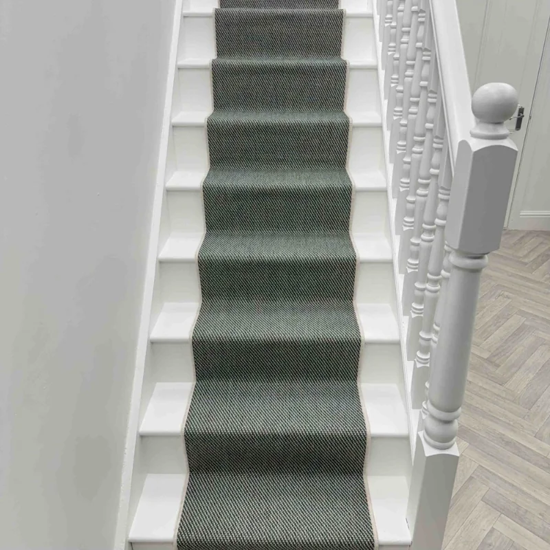 Coastal Green Stair Runner