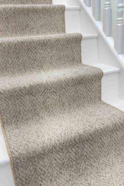 Country Herringbone Berber Stair Runner image 3