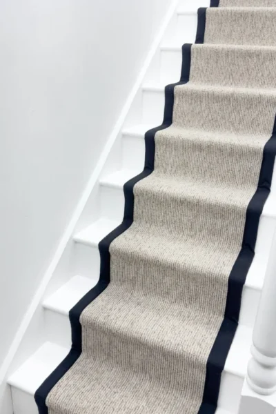 Country Linear Berber Tape Stair Runner image 4