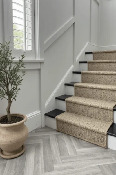 Country Linear Biscotti Stair Runner