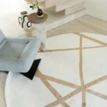 Crossed Lines Round Carpet img 1