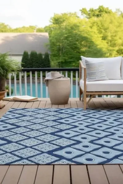 Diamond Geo Outdoor Rug